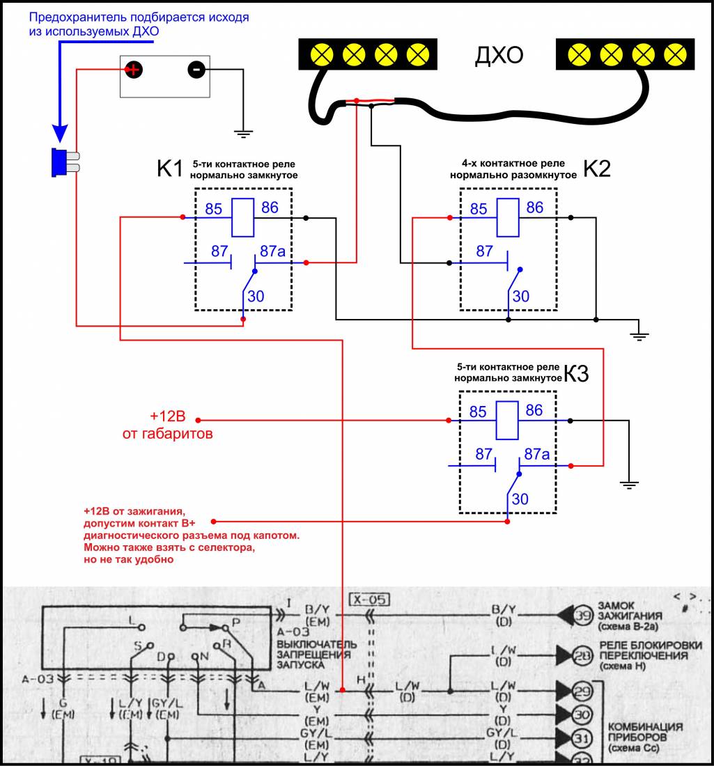 Схема подключения поворотников: как подключить через реле