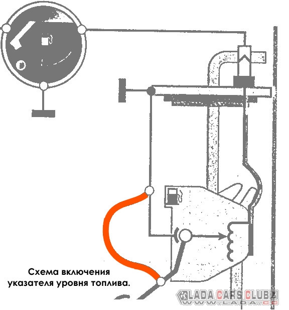 Схема датчика топлива ваз 2108
