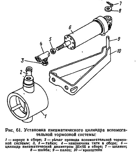 Камаз горный тормоз схема