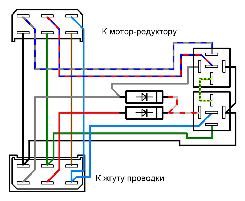 Схема подключения стеклоочистителя газ 31 10 - prodemio.ru