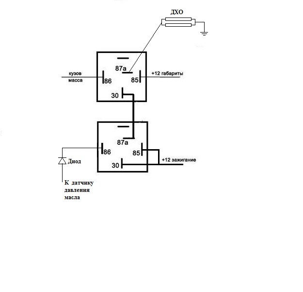 Распиновка дхо. Схема реле дневных ходовых огней 30б. Схема подключения ДХО через 3 контактное реле. Схема подключения ДХО 4.30.