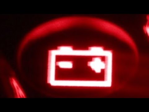 Почему горит лампочка зарядки аккумулятора