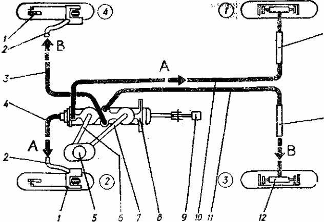 Схема тормозов шевроле ланос